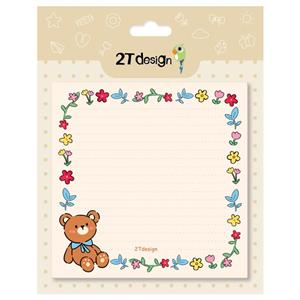 کاغذ یادداشت طوطی دیزاین مدل نوت پد طرح خرسی کد NP-16