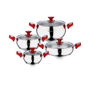 سرویس قابلمه هاس سور مدل آستوریا 8 پارچه Hascevher Astoria 8 Pieces Cookware Set