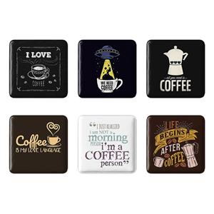 پیکسل خندالو مدل قهوه Coffee کد 1334B مجموعه 6 عددی