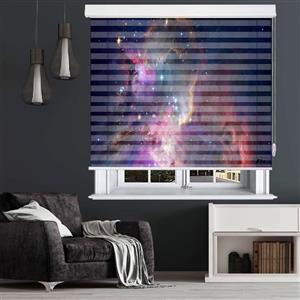 پرده زبرا زیو طرح کهکشان Galaxy-3 سایز 150x150 سانتی متر