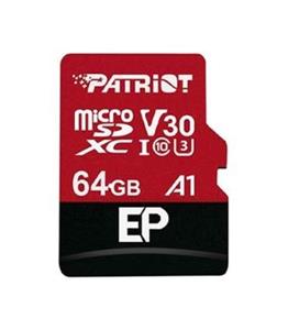 کارت حافظه microSDXC پتریوت مدل EP کلاس 10 استاندارد UHS-I U3-V30 سرعت 90MBpsظرفیت 64 گیگابایت به همراه آداپتورSD