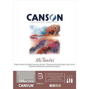 مقوا پاستل کانسون مدل Mi-Teintes کد 160.1 سایز 29.7 × 21 سانتی متر بسته 5 عددی