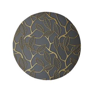 پادری مدل دایره طرح گلبرگ طلائی کد 5933 سایز 90 × 90 سانتی متر