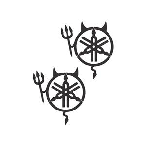 برچسب بدنه موتور سیکلت لندمون کد SM004 M  بسته دوعددی