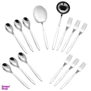 سرویس قاشق و چنگال 14 پارچه جی فی نی مدل 02
