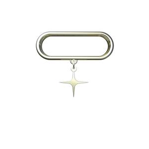 آویز ساعت طلا 18 عیار زنانه مدوپد مدل ستاره کد SK1-1096