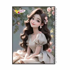 دفتر مشق 100 برگ گلبرگ مدل انیمه کد 3791