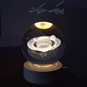 چراغ خواب مدل گوی کریستال طرح کره زحل