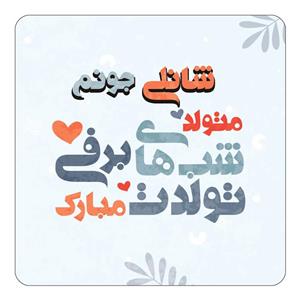 مگنت کاکتی طرح اسم شانلی مدل تولد زمستان کد mn16640