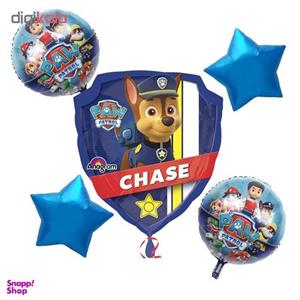 بادکنک فویلی سورتک طرح سگ های نگهبان مدل STF2041 مجموعه 5 عددی