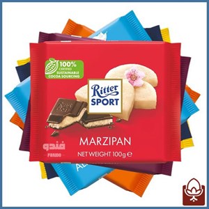 شکلات تخته ای با تکه های فندوقی ریتر اسپرت - 100 گرم