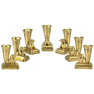 مجموعه ظروف هفت سین 7 پارچه تندیس و پیکره شهریار طرح ریتون گاو کد HS150