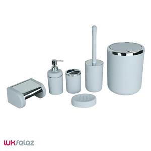 ست سرویس بهداشتی 6 پارچه اطلس مدل الیت