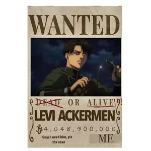 پوستر مدل لیوای اکرمن Levi ackreman طرح انیمه Attack on titan کد 441