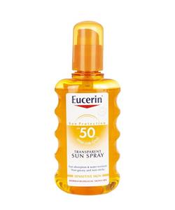 اسپری ضد آفتاب اوسرین SPF50 مدل ترانسپرنت Eucerin SPF50  Transparent Sunscreen Spray SPF50