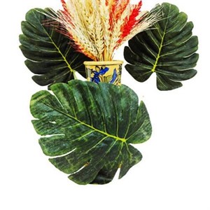 گل مصنوعی مدل برگ انجیری کد 65 بسته 3 عددی