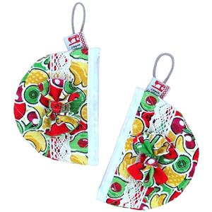 دستگیره منسوجات خسروشاهی برتر مدل چدنی طرح آووکادو کد DGCH214 بسته 2 عددی