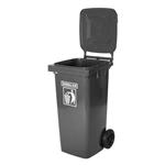 سطل زباله اداری سبلان کد 201  ظرفیت 240 لیتر (چرخدار و بدون پدال)