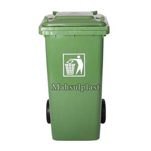 سطل زباله اداری سبلان کد 201 ظرفیت 240 لیتر چرخدار و بدون پدال 