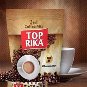 کافی میکس 3in1 تاپریکا بسته 20 عددی top rika