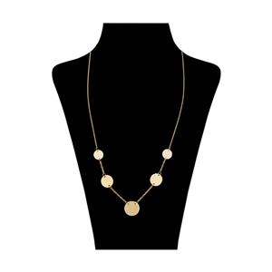 گردنبند طلا 18 عیار زنانه زرمان مدل ZMM0996 طرح پولکی