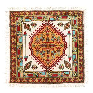 قلمکاری  رومیزی قلمکار زابلیان مدل سنتی طرح گلیم کد HQ80 -