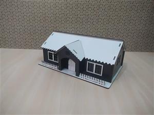 جعبه دستمال کاغذی طرح کلبه