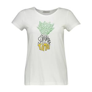 تی شرت زنانه سیاوود مدل CNECK-PINEAPPLE-61818 کد W0000 رنگ سفید 
