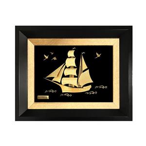 تابلو طلا کوب مارک گلد طرح کشتی کد TF149