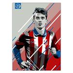 تابلو شاسی ونسونی طرح Griezmann Art سایز 50x70 سانتی متر