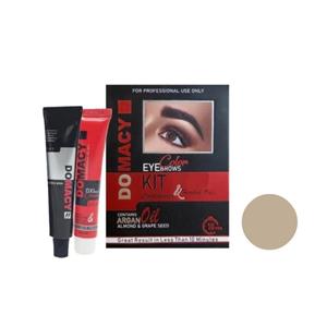 کیت رنگ ابرو دوماسی شماره 12 حجم 15 میلی لیتر رنگ مرواریدی