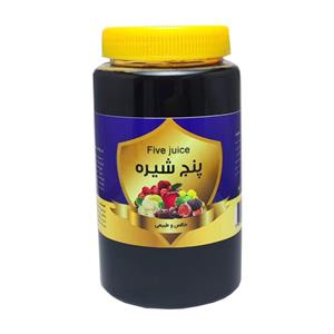 پنج شیره انگور و توت و خرما و سیب و انجیر حس خوب - 1000 گرم