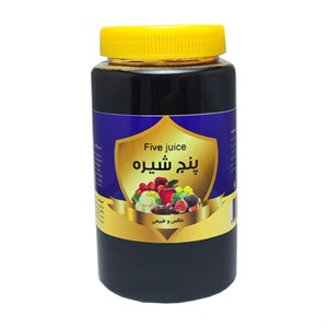 پنج شیره انگور و توت و خرما و سیب و انجیر حس خوب - 1000 گرم