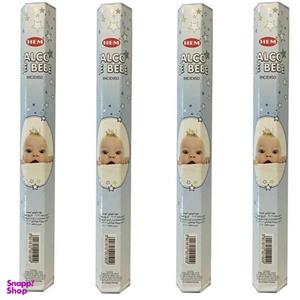 عود هم مدل پودر بچه کد Baby Powder04 مجموعه 4 عددی