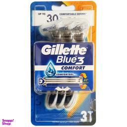 خود تراش ژیلت مدل  Blue3 Comfort New بسته 3 عددی