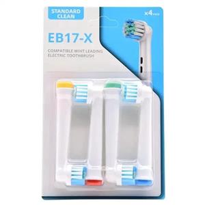 سری یدک مسواک برقی مدل EB-17X بسته 4 عددی -