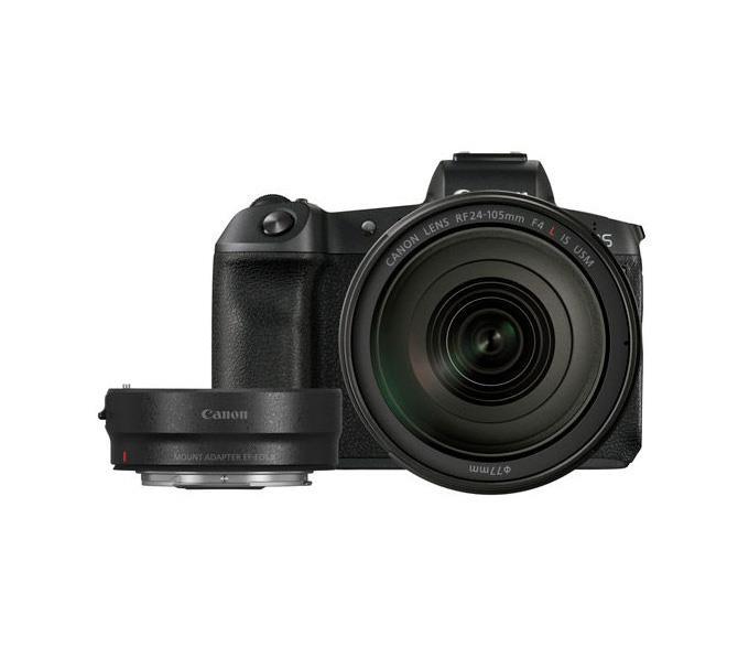 Canon EOS R / RF 24-105mm f/4L IS USM Lens / Mount Adapter EF-EOS R