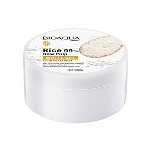 ژل روشن کننده بایو آکوا مدل Rice Raw Pulp وزن 300 گرم 