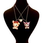 گردنبند زنانه مدل د‌وستی گربه کیتی مای ملودی بسته 2 عددی