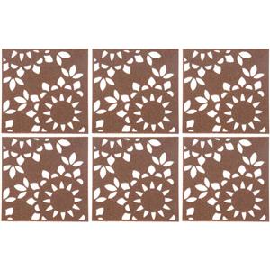 زیرلیوانی وندا وود مدل FP05 بسته 6 عددی