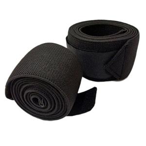 زانوبند بدنسازی مدل پارچه ای لبه چرمی بسته دو عددی