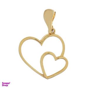 آویز گردنبند طلا 18 عیار زنانه مدل دو قلب کد S2079 -