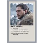 پوستر مدل سریال بازی تاج و تخت Game of Thrones طرح جان اسنو Jon Snow کد 693
