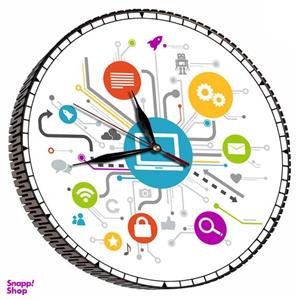 ساعت دیواری مدل دنیای دیجیتال