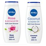 شامپو بدن نیوا مدل COCONUT حجم 250 میلی لیتر به همراه ROSE Almond 