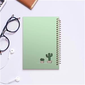دفترچه یادداشت 100 برگ طرح کاکتوس کد O121