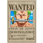 پوستر مدل تحت تعقیب وان پیس One piece طرح رورونوا زورو Roronoa Zoro کد 675