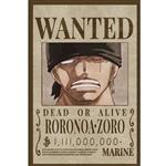 پوستر مدل تحت تعقیب وان پیس One piece طرح رورونوا زورو Roronoa Zoro کد 699