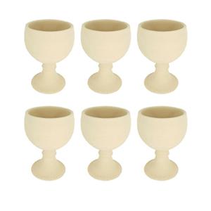 ظرف سفالی مدل جام مجموعه 6 عددی