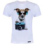 تی شرت آستین کوتاه مردانه 27 مدل Dog Camera کد MH925